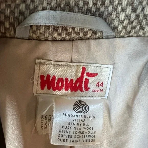 Mondi Vintage wool blazer made‎ in germany size 14/44